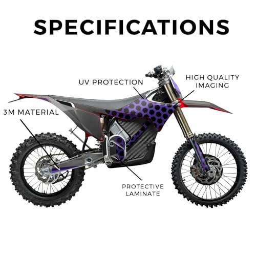 Image of Stark Varg MX 2023-2025 Graphics Kit Wrap - Hex Purple - Varg MX Skin - Premium 3M Vinyl Protective Wrap Decal Cover - Easy to Apply | Crafted in The USA by MightySkins