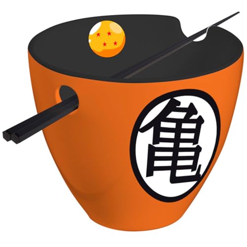 DRAGON BALL - Ramen Bowl with chopsticks - "Goku symbols"