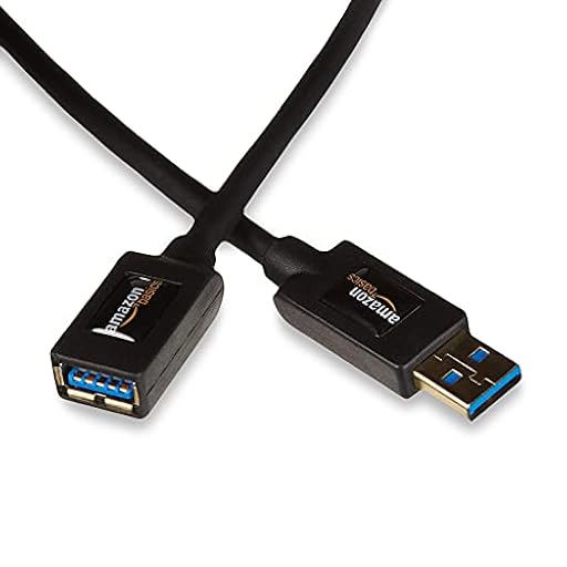 Amazon Basics Cable alargador USB-A 3.0 tipo macho a tipo A hembra (2 m), Negro | Ya disponible en tu tienda friki favorita! En mundofriki.es!