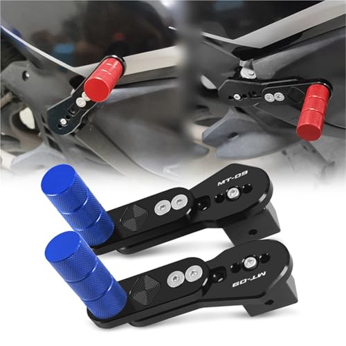 Pédales moto réglables pour Yamaha FJ-09 avec système télescopique multi-angles anti-fatigue
