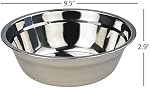 Fiaze 6-Piece Bol de mélange en acier inoxydable, 9.5" Ensemble de bols de service de diamètre