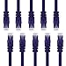 GearIT 10-Pack, Cat5e Ethernet Patch Cable 2 Feet - Snagless RJ45 Computer LAN Network Cord, Purple - Compatible with 10 Port Switch POE 10port Gigabit