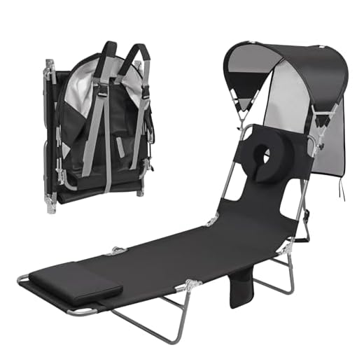Backpack Beach Chair with Canopy Shade