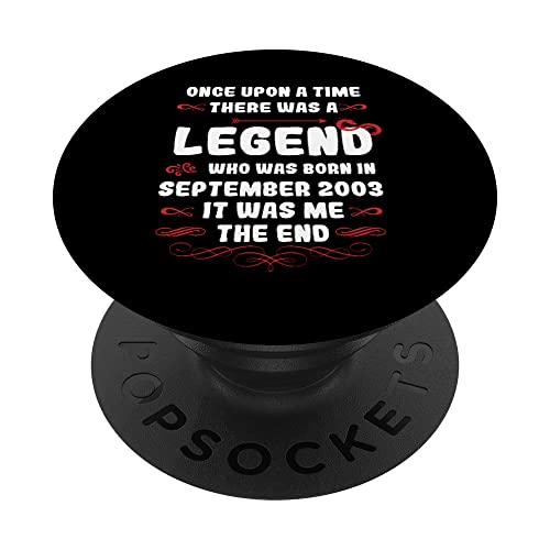 Érase una vez una leyenda. Septiembre de 2003 Cumpleaños PopSockets PopGrip Intercambiable