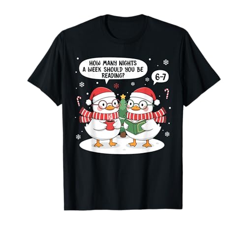 67 Meme Goose Christmas Reading School Librarian Teacher T-Shirt