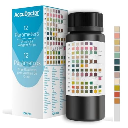 Accudoctor 100 Test de Orina 12 parámetros Tiras de orina PH Cetonas Proteinas Glucosa Análisis de Orina Tiras Reactivas Cetosis Analizador orina Prueba de orina 100 Pruebas Tiras Reactivas de orina