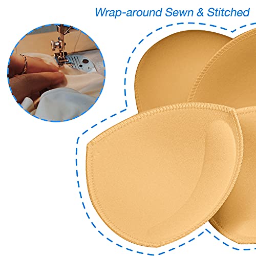 Ursmart 4 Pairs Bra Cups Inserts,Sports Cups Bra Inserts Push Up Breathable,Removable For Woman (Beige) … #TOP5