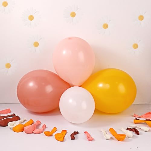image for GDSTARS Daisy Balloon Garland Arch Kit -Pastel Boho Pink Balloons for 