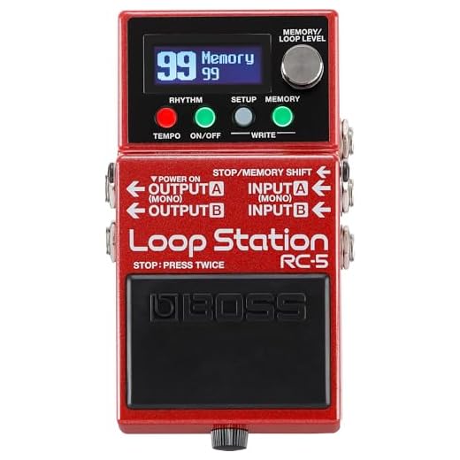 BOSS RC-5 Loop Station — modern, compact looper with first-class sound quality, 99 phrase memories, 57 rhythms and optional MIDI control. Perfect for guitar, bass, electroacoustic