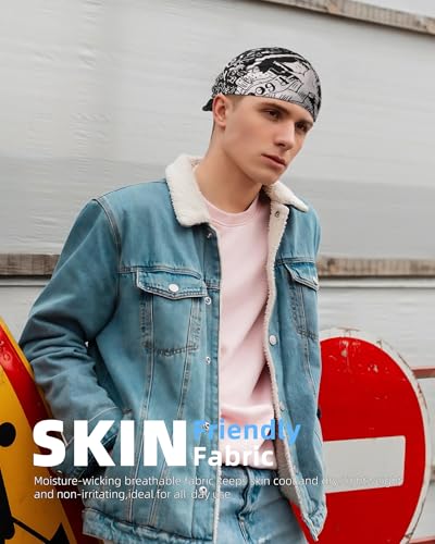 100% cotton Bandana Scarf With Leather Scarf Buckle, Retro sail pattern Neck Scarf for Men & Women Cowboy Scarves 5