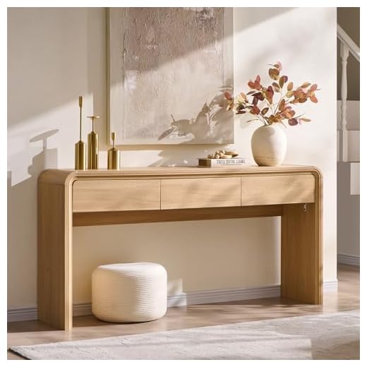 Modern 63'' Console Table with Storage