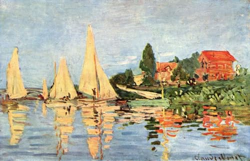 Tableau Regatta Bei Argenteuil Monet pour sublimer votre décoration de salon
