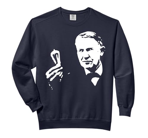 Thomas Edison Light Bulp Pop Art Comfort Colors Adult Sweatshirt