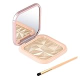 YANYE Highlighter Makeup, Facial Highlighter Powder Palette with Mirror Face Shimmer Makeup Long Las