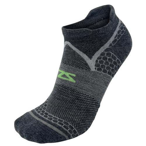 Image of Zensah Grit 2.0 Compression Running Socks - Lightweight Merino Wool No Show Socks for Trail Running, for Men and Women