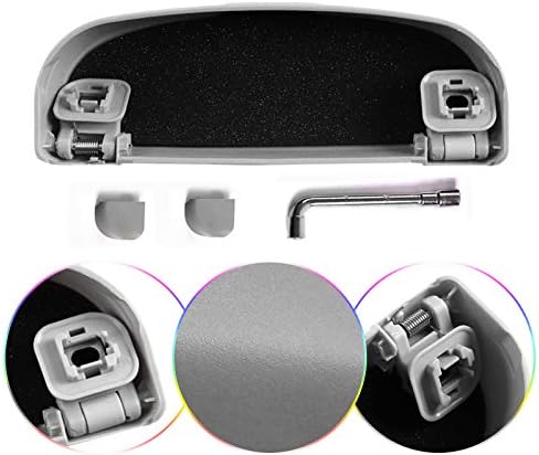 SKTU Samochodowe etui na okulary, pasujące do Volvo XC40, XC60, XC90, uchwyt na okulary przeciwsłoneczne, pudełko do przechowywania, tworzywo ABS (szare)