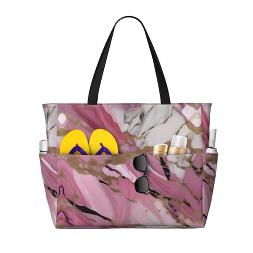 Sac à bandoulière imperméable marbre rose blanc besace femme