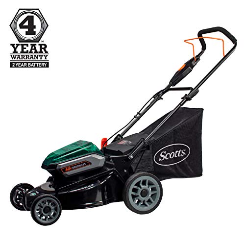 Scotts Outdoor Power Tools 61940S 19-Inch 40-Volt Cordless Lawn Mower, 5Ah Battery and Fast Charger Included