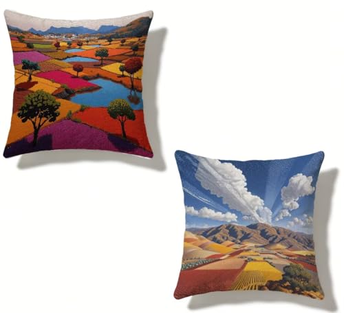 �N�b�V�����J�o�[ 45x45 cm 2���Z�b�g �F �������J�o�[ 45 x 45 �h�� ���� ���O �N�b�V���� ���� �l�C ���O Cushion Cover �l�p HD���ʈ�� ���_�� �B���t�@�X�i�[�t���C ������ �p���� �_�� �� �l�G�ʗp �� �t�G��?