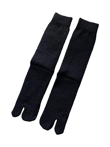 足袋ソックス メンズ 冬 厚手 毛混 パイル 2足セット