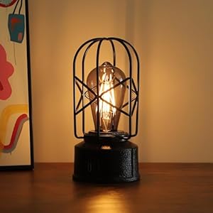 Industrial Touch Small Table Lamp for Bedrooms,2-Way Dimmable Vintage Bedside Lamp with USB C and A Ports, Rustic Lamp,Retro Bedside Lamps,Farmhouse Lamp,Lamps for Nightstand,Bulb Included Industrial Touch Small Table Lamp for Bedrooms2 Way Dimmable Vintage Bedside Lamp with USB C and A Ports Rustic LampRetro Bedside LampsFarmhouse LampLamps for NightstandBulb Included