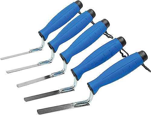 5 x Finger Trowel Set: 6, 8, 10, 12, 14mm Flat Stainless Steel, Rubber Handle (Set) 4 5 x Finger Trowel Set: 6, 8, 10, 12, 14mm Flat Stainless Steel, Rubber Handle (Set) - Image 4