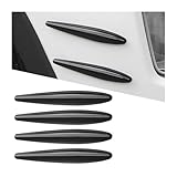 TNAIYH Car Bumper Guard Strip, 4PCS Anti-Scratch Vehicle Front and Rear Bumper Protector Strip, Self Adhesive Auto Exterior Edge Guards, Universal for SUV Automobile Truck (Black)