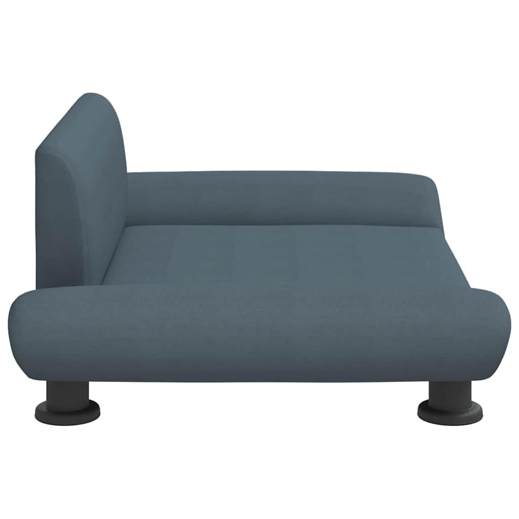Cama para perros gris oscuro, 70 x 45 x 28 cm, tela, cojín para perros con acolchado de espuma, sofá para perros de pino con patas de acero, cama para perros pequeños, salón o dormitorio