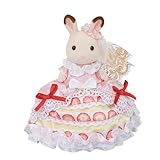 Calico Critters Freya's Birthday Celebration Strawberry Cake Dress, 40th Anniversary Edition, Collectible Doll Figure