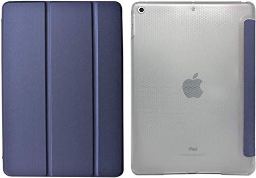 Image of DuraSafe Cases For iPad Mini 7.9 Inch 3rd 2nd 1st Gen [ Mini 3 Mini 2 Mini 1 ] A1599 A1489 A1432 A1599 A1489 A1432 MGNR2HN /A ME276HN /A Smart Adjustable Stand Feature Sleek Design Flip Case - Navy Blue