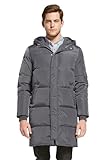Orolay Men’s Thickened Down Jacket Winter Warm Down Coat Grey