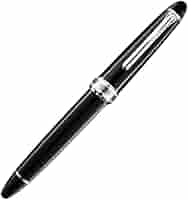セーラー万年筆　長刀研ぎ　シルバートリム　中細字　NMF SAILOR セーラー 万年筆】 長刀研ぎ シルバートリム ブラック
