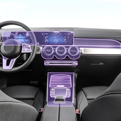 Film protection console centrale Mercedes GLB X247 TPU transparent