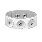 trendiges Armband für Chunks, Click-Buttons, Druckknöpfe - passend für Chunks / Druckknöpfe mit einem Durchmesser von ca. 18-22 mm
