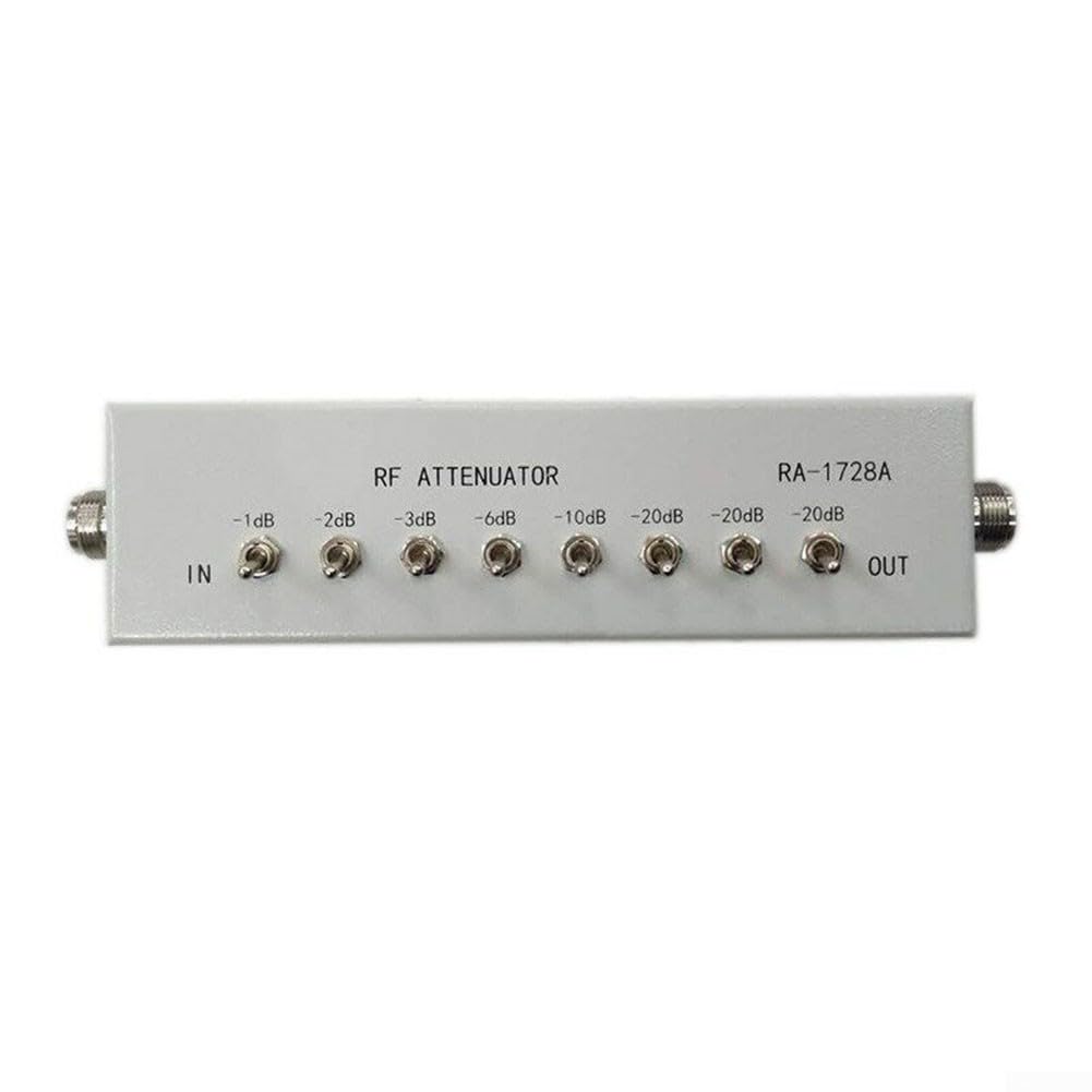 SPORTARC 1 x Attenuatore (0-82DB) RA 1728A Attenuatore ad alta frequenza, 82DB 250MHZ, 0 82DB passo variabile, design robusto e pratico