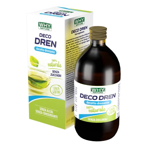 WHY NATURE DECO DREN - Drenante Decotto 100% Naturale - Integratore Alimentare Decotto ad Azione Drenante e Depurativa - 500 ml