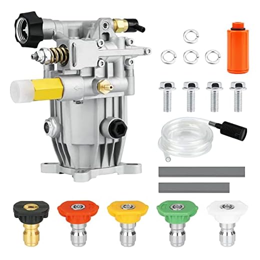 Youxmoto 3/4" Shaft Horizontal Pressure Washer Pump, Max 3000 PSI @ 2.5GPM, Fit for Karcher K2400HH/ Honda GC190/ Homelite 309515003 308418007 308653057/ PowerStroke ps80903a/ Simpson MSH3125