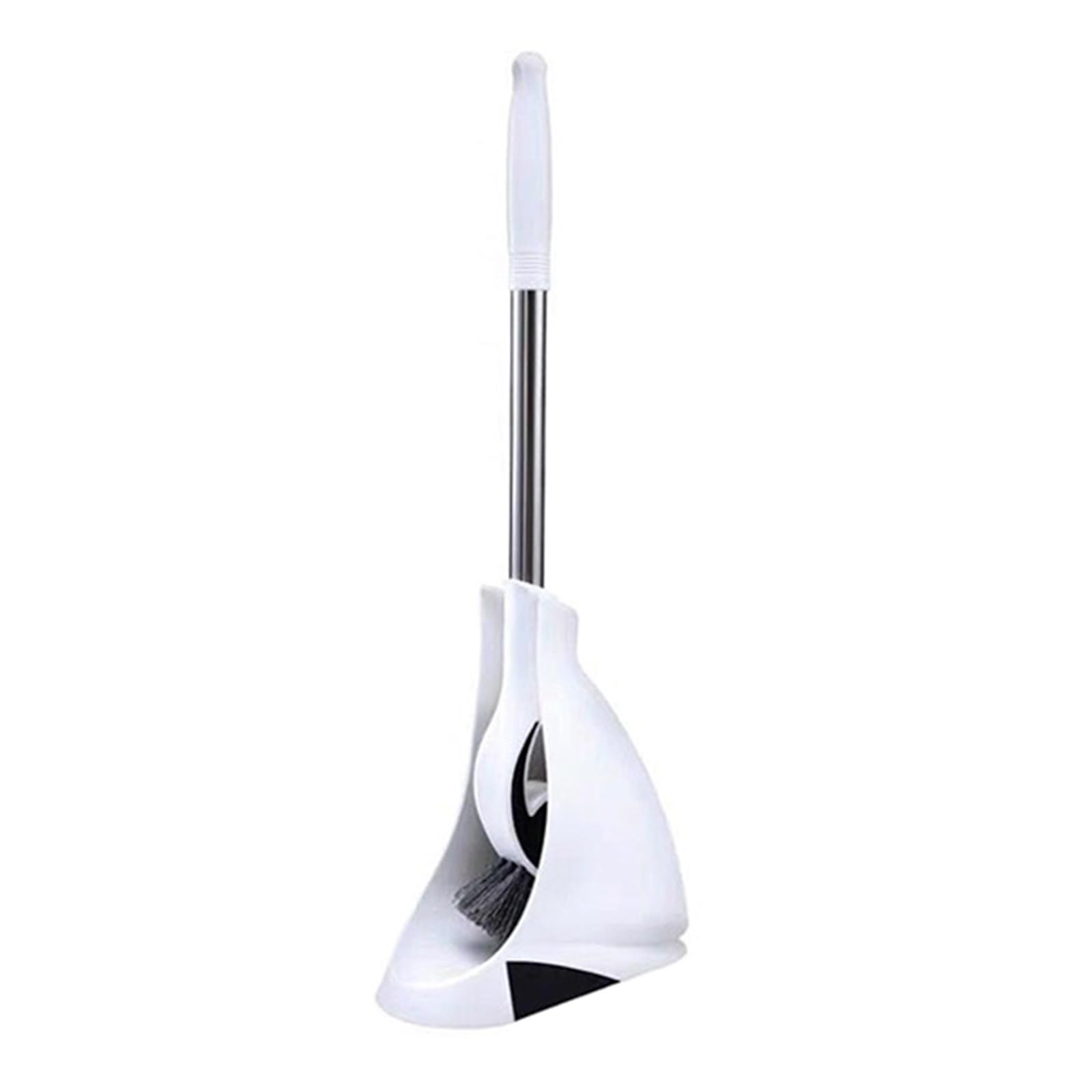 Strong Toilet Brush & Holder Set Space Saving Tool Set for Easy Maintenance & Long Service Use Angled Modern