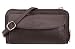 SH Leder Damen Handytasche Umhängetasche Geldbörse Multifunktion Beutel aus Echtleder Verstellbar Schultergurt Handy bis 6,7 Zoll 11,50x19cm Vera G368 (Dunkelbraun)