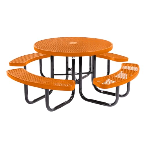 Heavy-Duty Portable Picnic Table with Umbrella Hole
