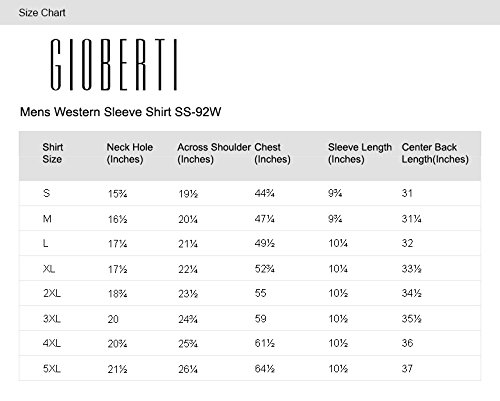 Gioberti Men's Short Sleeve Plaid Western Shirt, Brown/Blue, Medium #TOP3