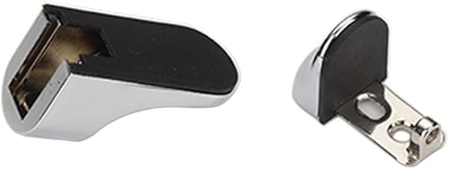 Miniatura 5 de Soporte de pared ajustable para estante de maderavidrio, cromo pulido, paquete de 2