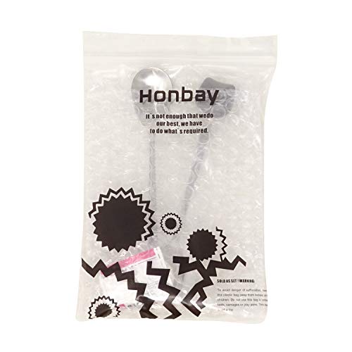 Honbay 2Pcs Cute Cat Spoon Stainless Steel Tea Spoon Coffee Spoon Sugar Spoon For Cat Mug, Black And White #TOP6