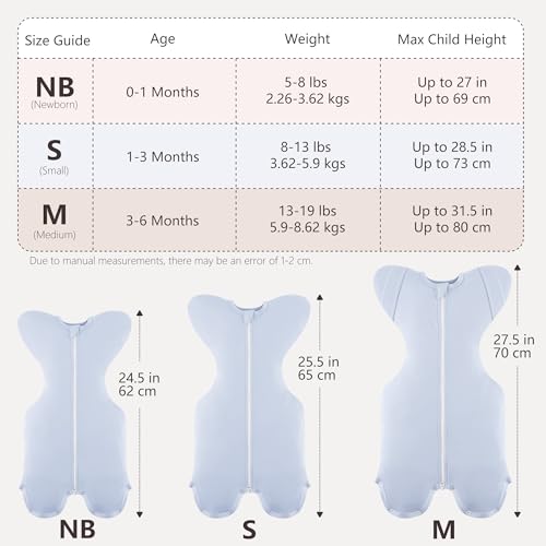 Image of Susurration Baby Sleep Sack, Self-Soothing Swaddle for Newborns, Improves Sleep, Snug Fit Helps Calm Startle Reflex, Newborn Essentials for Baby, 2 Pack, 3-6 Months, 13-19 lb