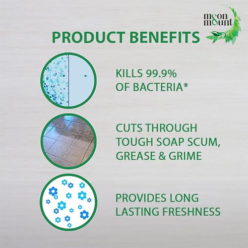 Image of Surface Cleaner 1 Liter, All Purpose Cleaner, Super Concentrated, Eco-Friendly, Tile Cleaner Liquid, Biodegradable Formula for Wood Cleaner (Lemon)