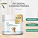 Dog Dental Powder - Fresh Breath Formula,Dog Teeth Cleaning Powder with Probiotics,Effective Plaque and Tartar Remover for Small, Medium, and Large Dogs