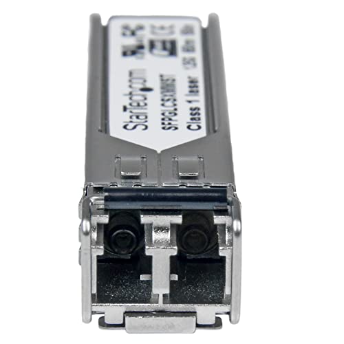 Image of StarTech Cisco GLC-SX-MM Compatible SFP Module, 1000BASE-SX (SFPGLCSXMMST) | 1GbE Multimode Fiber Optic Transceiver, 1GE Gigabit Ethernet SFP, LC 550m, 850nm, Cisco IE3400, IE3300, IE3200