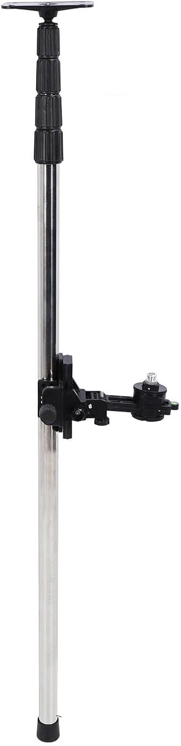 Telescoping Pole, 0 to 10cm Up and Down Front to Back and 360 Degree Rotation Left and Right Adjustable in All Directions Level, Line Lasers
