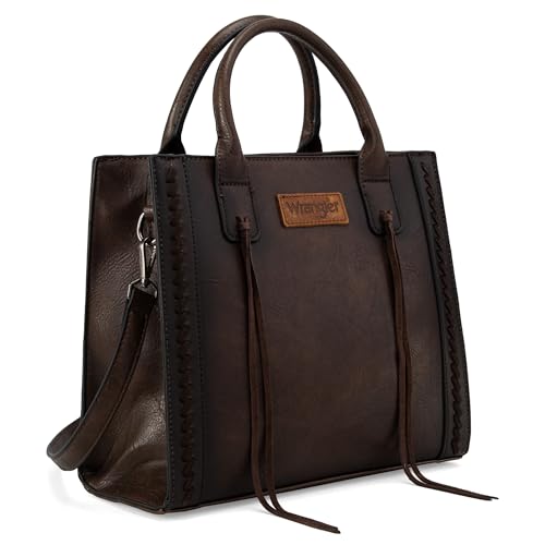 Image of Wrangler Tote Bag for Women Western Cowhide Purse and Wallet Set