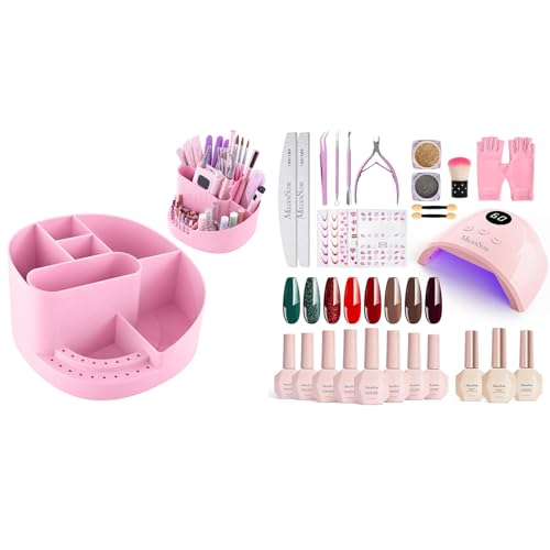 MelodySusie Gel Nail Polish Kit with UV Light P-PLUS30F and